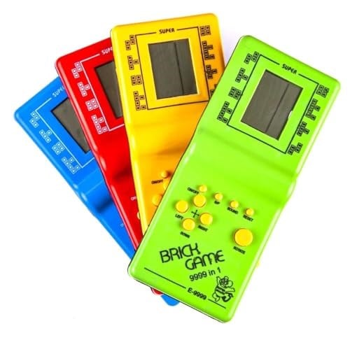 Busstier Nostaljik Tetris El Atarisi Pilli Taşınabilir Retro Oyun Konsolu Unutulmayan Atari Oyunu