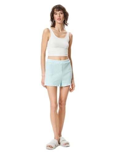 Buttoned Elastic Waist Pyjama Bottom