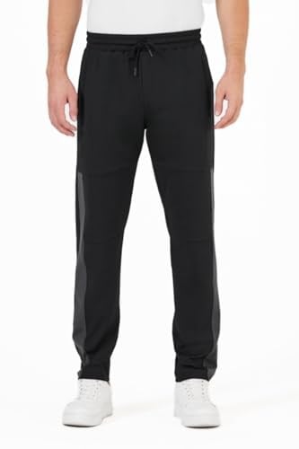 BY COMEOR Erkek Standart Fit Normal Kesim Paça Ribanalı Cepli Rahat Jogger Eşofman Altı