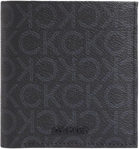 Calvin Klein CK MUST MONO COMP TRIFOLD W COIN Erkek Cüzdan, Siyah, Tek Beden