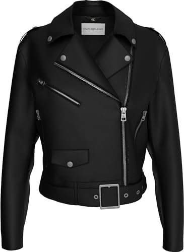 Calvin Klein CLASSIC FAUX LEATHER BIKER Deri Ceket Kadın