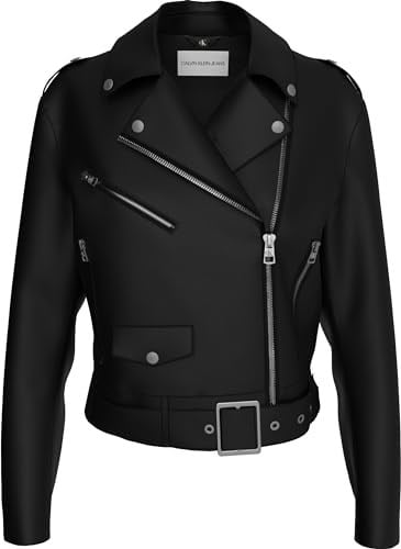 Calvin Klein CLASSIC FAUX LEATHER BIKER Deri Ceket Kadın