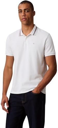 Calvin Klein Erkek Ss Monogram Pique Tipped Polo Lv04rc276g Polos