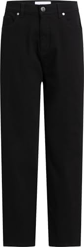 Calvin Klein HIGH RISE BARREL INFINITE BLACK Kot Pantolon Kadın