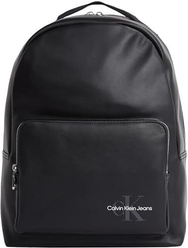 Calvin Klein MONO LOGO BACKPACK 40 Erkek Sırt Çantası, Siyah, Tek Beden