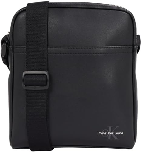 Calvin Klein MONO LOGO REPORTER 18 Erkek Çanta, Siyah, Tek Beden