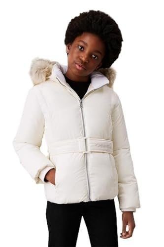 Calvin Klein Regular Fit Kapüşonlu Logolu Kemerli Mont IG0IG02685YBI Çocuk MONT IG0IG02685 YBI