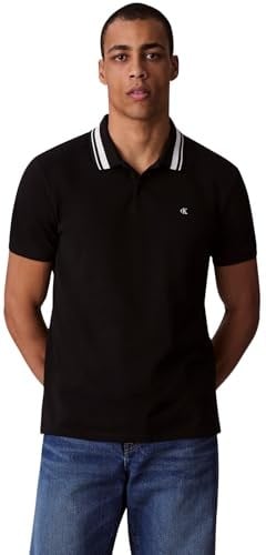 Calvin Klein SS MONOGRAM PIQUE TIPPED POLO Tişört Erkek