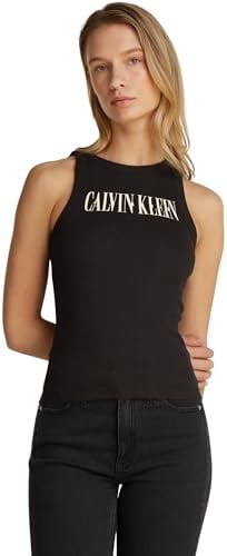 Calvin Klein VARSITY CALVIN KLEIN RIB TANK Tişört Kadın