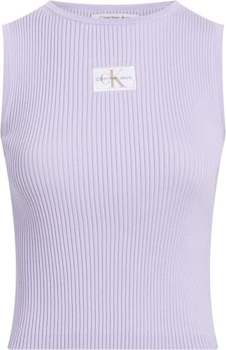Calvin Klein WOVEN LABEL SWEATER TANK TOP Kazak Kadın