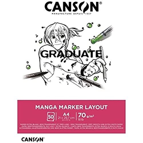 Canson Layout Blok, A4, 50 Yaprak, Ekstra Düz, 70 g