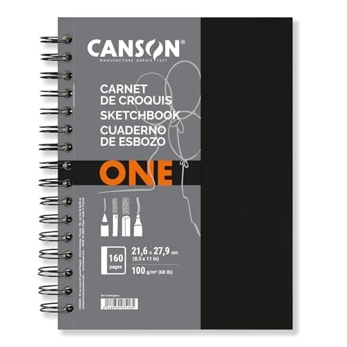 Canson Spp Canartbk One 80S 21,6X27,9 100G Spiralli Eskiz Defteri