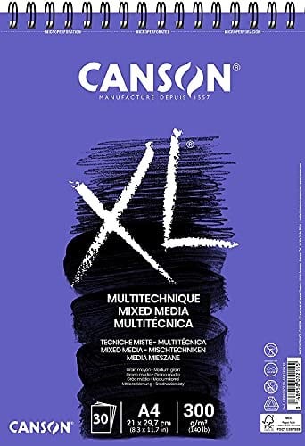 Canson Spp Canxl Mix Media 30S A4 300G Çok Amaçlı Blok - Seçenekler: DIN A4, DIN A2, DIN A5, a4, Tek kişilik