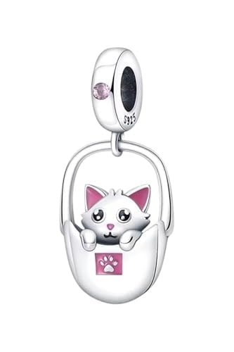 Çantada Kedi Charm | 925 Ayar Gümüş