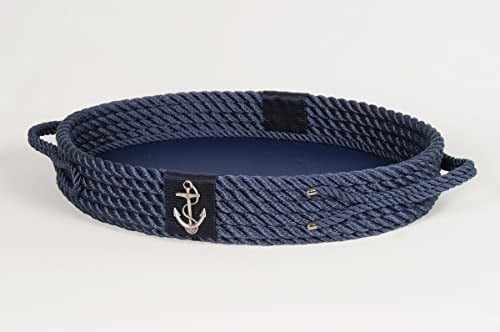 captainRa Marine Deri Tabanlı Tepsi (Oval) | Lacivert