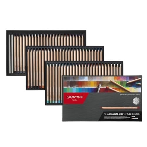 Caran D'Ache 107017 107017 LUMINANCE 6901-76 RENKLİ SET + 2 FULL BLENDER