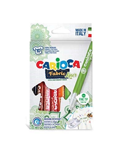 Carioca Keçeli Kumaş Boya Kalemi Fine 10'Lu