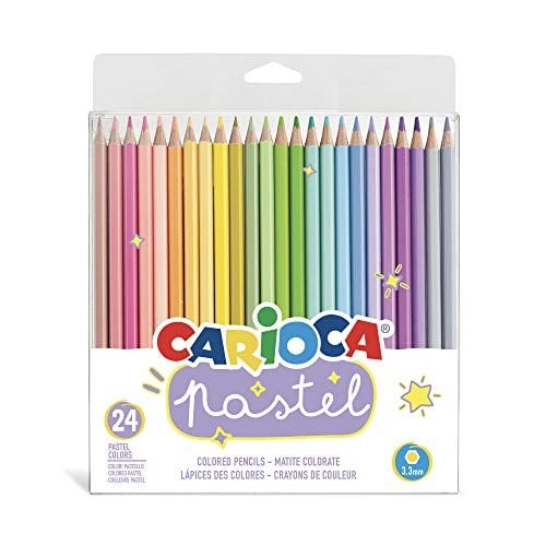 Carioca Pastel Renk Kuru Boya Kalemi 24'Lü