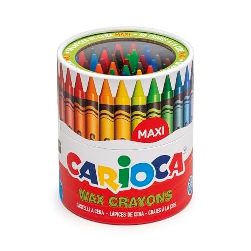 Carioca Wax Maxı Yıkanabilir Pastel Boya Kalemi 50'Li