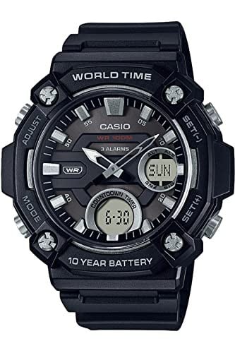 Casio AEQ-120W-1AVDF Kol Saati, Siyah, Standart