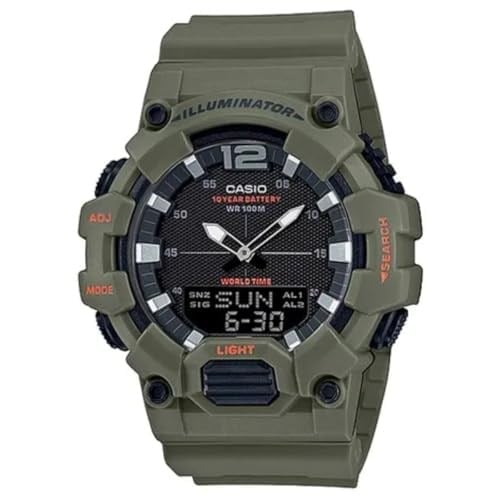 Casio Erkek yetişkin HDC-700-3A2VDF Kol Saati Yeşil Standart