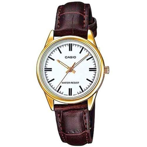Casio Kadın LTP-V005GL-7AUDF Standart Kol Saati, Kahve, Standart