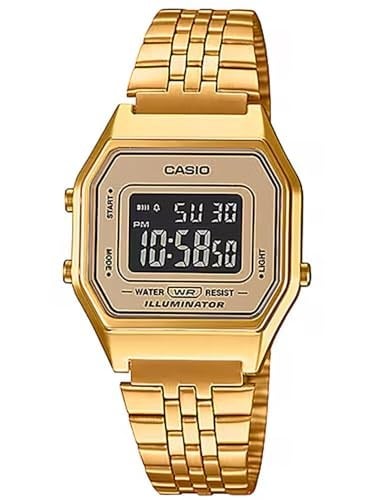 Casio LA680WGA-9BDF Kol Saati, Altın Sarısı, Standart