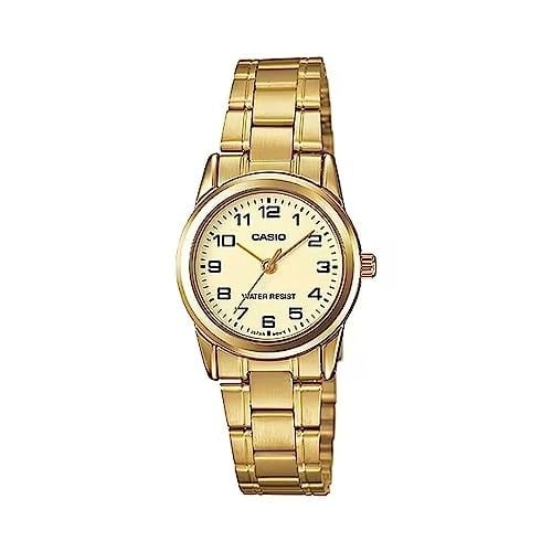 Casio LTP-V001G-9BUDF Standart Kadın Kol Saati, Altın Sarısı, Standart