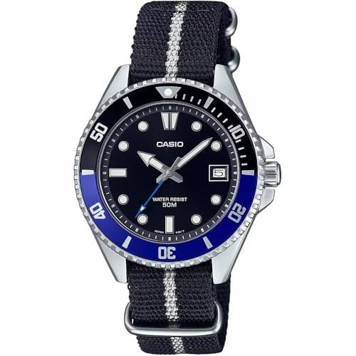 Casio MDV-10C-1A2VDF Kol Saati, Siyah-Lacivert, Standart