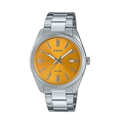 Casio MTP-1302 Kol Saati, Standart, MTP-1302, Sarı, Erkek