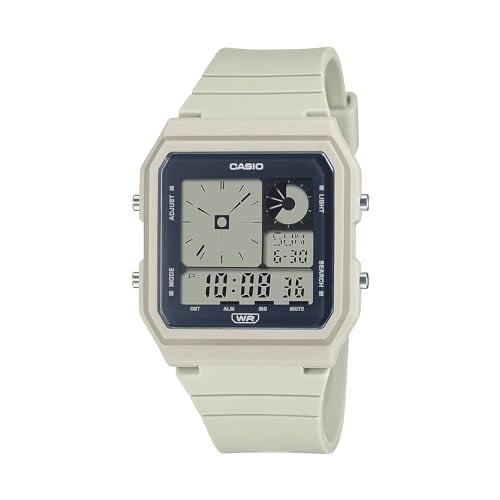 Casio Üniseks yetişkin LF-20W-8ADF Kol Saati Krem Standart