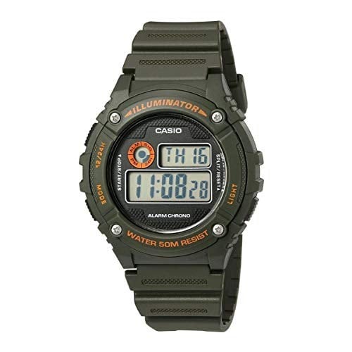 Casio W-216H-3BVDF Kol Saati, Yeşil, Standart