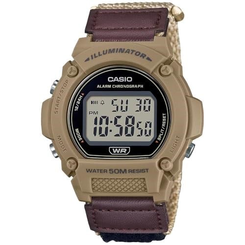 Casio W-219HB-5AVDF Kol Saati, Kahve, Standart