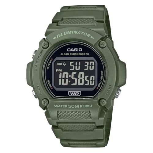 Casio W-219HC-3BVDF Kol Saati, Yeşil, Standart
