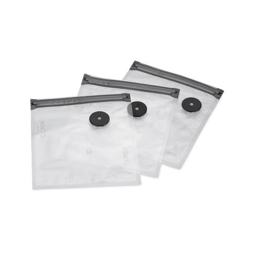CASO Vacu Fermuarlı Torbalar 20 x 23 cm, 20 Torba, SousVide Uygun, BPA İçermez, 150 µm Çok Güçlü, Yırtılmaya Dayanıklı, Tekrar Kullanılabilir, Fermuarlı Caso (El) Vakuml - Seçenekler: 20x23cm, 26x23cm