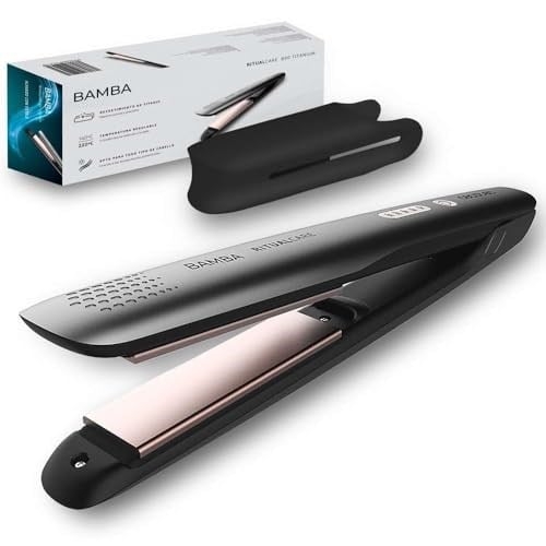 Cecotec Bamba RitualCare 890 Titanium Saç Düzleştirici, Titanyum Plakalar, 140-200°C Isı Ayarı, Otomatik Kapanma, 3 m Kablo, Silikon Plaka Koruyucu