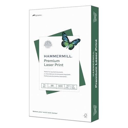çekiçli değirmen (Technik) kağıt, lazer Print, 10,9 kg, 8,5 x 11, harf, 98 Açık, 500 Yaprak/1 Seçenek (104604), ABD'de üretilmiştir Legal 500 sheets Beyaz