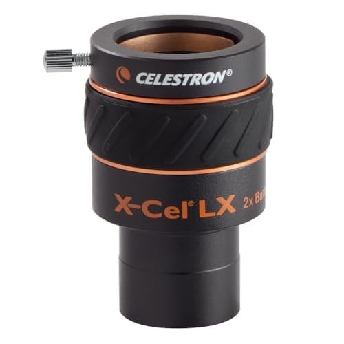 Celestron 93529 X-Cel LX 2X Barlow Lens, 3.18 cm, Siyah