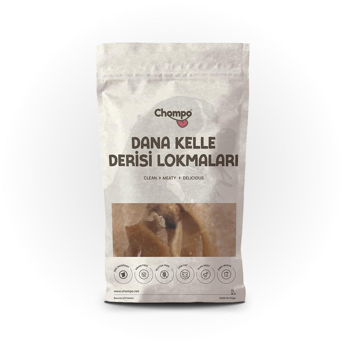 Chompo Dana Kelle Derisi Lokmaları 100% Doğal Katkısız Köpek Ödül Maması 100 Gr