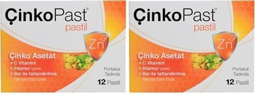 ÇinkoPast Ihlamur & Bal Portakal Aromalı - 12 Pastil 2li paket