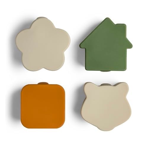 Citron Citron 4'lü Silikon Beslenme Kutusu Düzenleyicileri - Grey/Green/Caramel 1061008