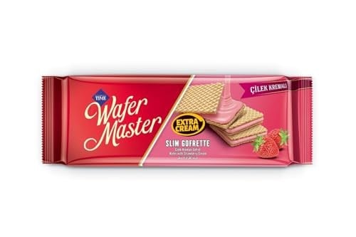 Çizmeci W.Master Slim Çilekli Gofrette 128g Tekli Paket