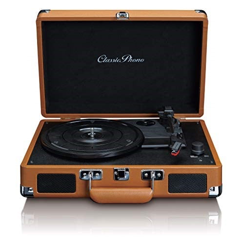 Classic Phono TT-10BN, Hoparlörlü Pikap, Kahverengi