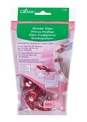 Clover Mid (h17,4,10) Stoffklammern içerik Wonder klips, 100 adet