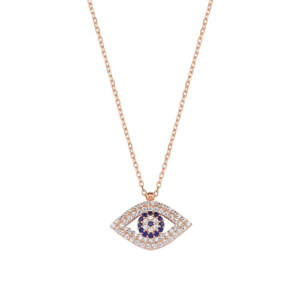 Coho Objet Coho Silver Elysian&lumina&seraphic Eye El Yapımı Gümüş Nazar Kolye Seti