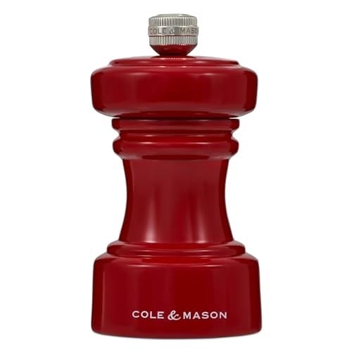 Cole & Mason Hoxton Parlak Kırmızı Biber Değirmeni 104mm - Seçenekler: 7'', 7'' Pepper Mill, 7'' Salt & Pepper Gift Set...