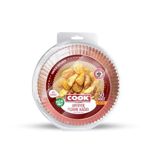 Cook Airfryer Pişirme Kağıdı, Standart Boy, 16 cm, 50 Adet
