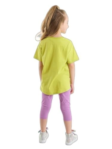 Cool Unicorn Kız Çocuk T-shirt Lila Tayt Takım