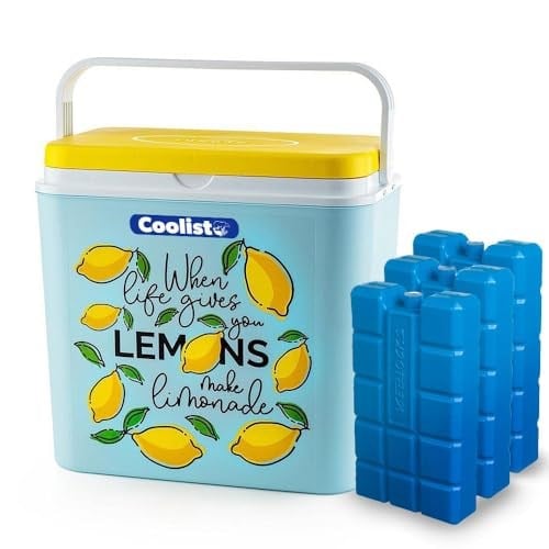Coolist CLB30LM Limon Desenli Buzluk, 30 Litre + 3 Adet Buz Kaseti 400gr