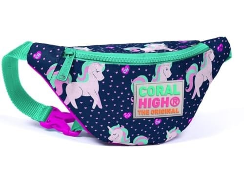 Coral High Kids Bel Çantası Unicorn Desenli - Lacivert - Kız Çocuk 22567